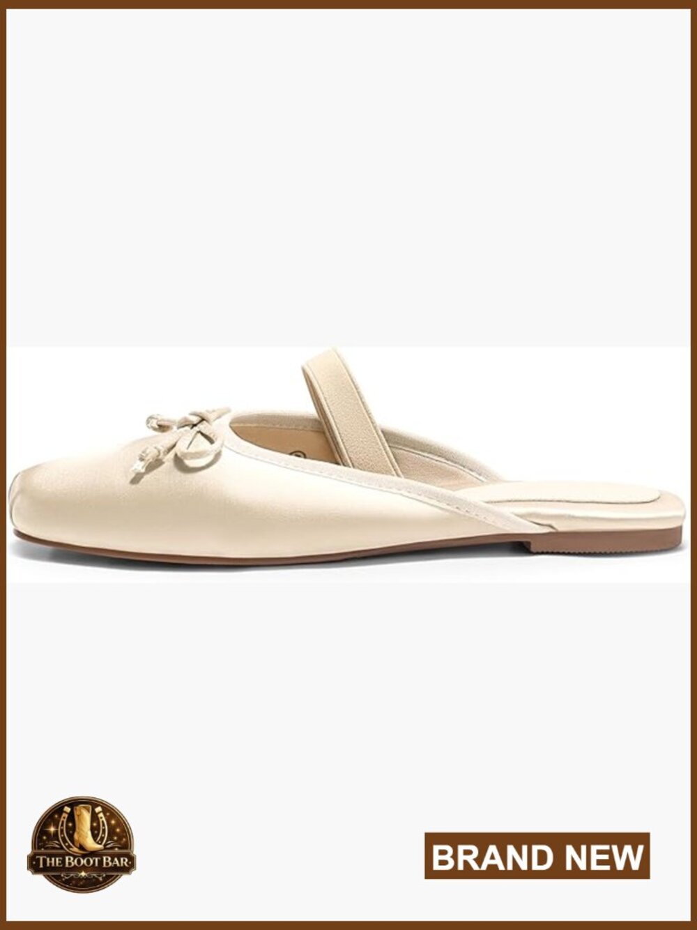 Women's Satin Mules Ballet Flats Square Toe Slip On Work Party Shoes